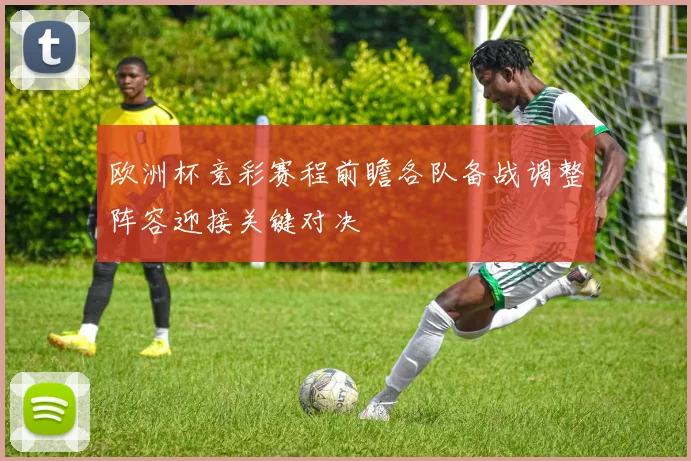 欧洲杯竞彩赛程前瞻各队备战调整阵容迎接关键对决